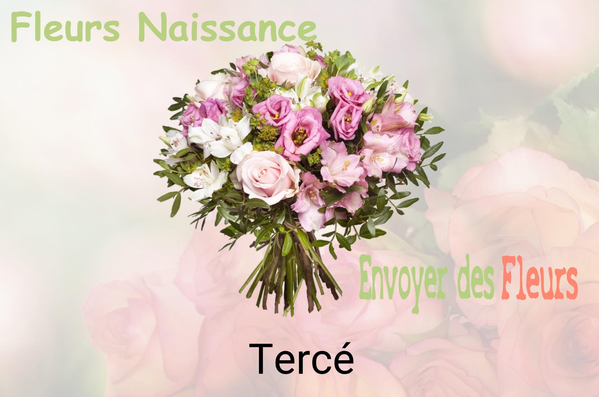Bouquet de fleurs de naissance livré à Tercé
